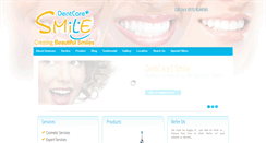 Desktop Screenshot of dentcare1smile.com